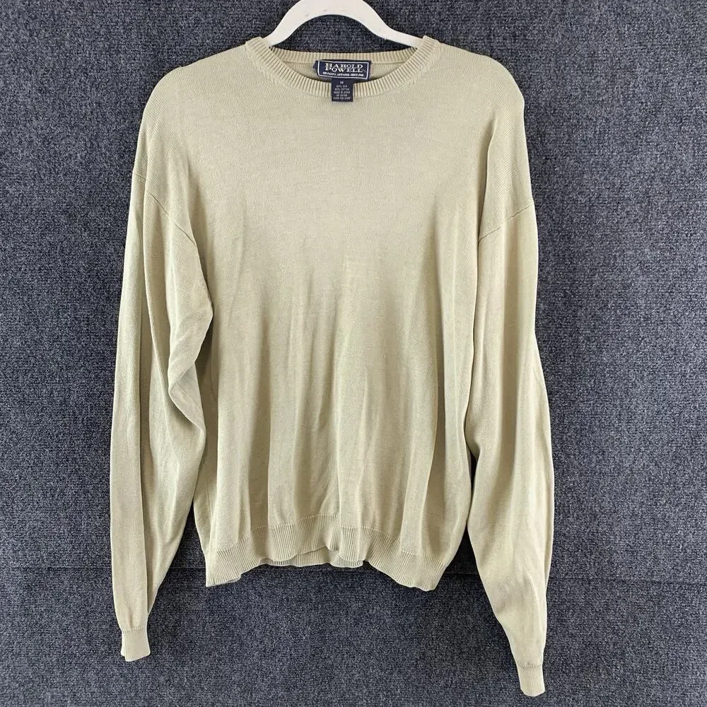 VTG Harold Powell Men’s Sweater 80% Silk 20% Cotton Lightweight Size Medium